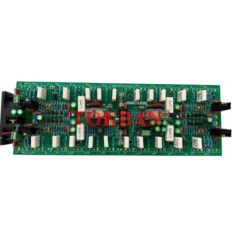 Tokban 1200w*2 2-channel Power Amplifier Board BTL Mono 2000w High Power 24pcs Transistor HIFI Amplifier Audio