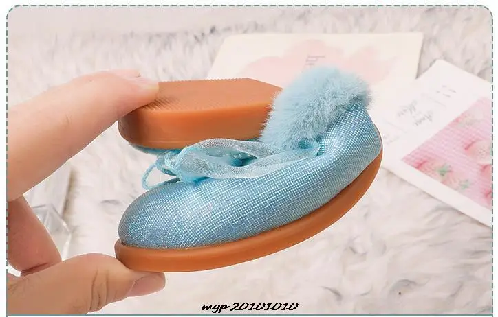 Frozen Children\'s Slippers Elsa Shoes Princess Warm Children Winter Lovely Disney Shoes Little Girls Soft Bottom Home Shoes Flat