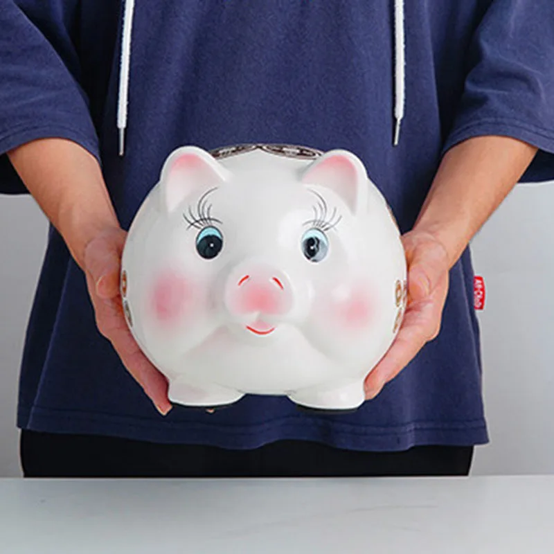 Kids Gift Money Boxes Clear Room Decor Creative Cheap Fashion Beauty Salon Design Piggy Bank European Tirelire Home Products