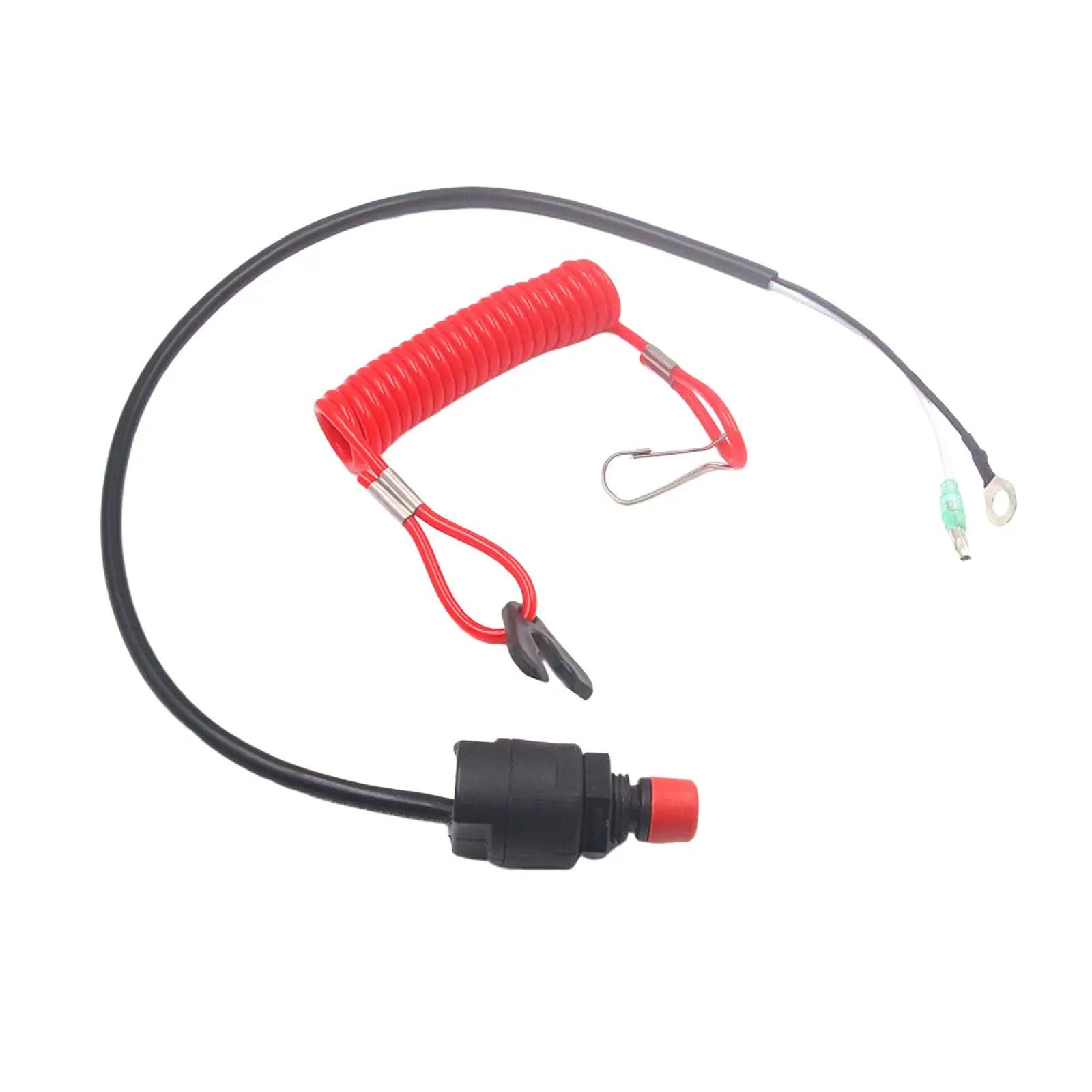 Waterproof Kill Stop Switch ty Tether Flexible Engine Motor Kill Urgent Stop Button for Accessory Replacement