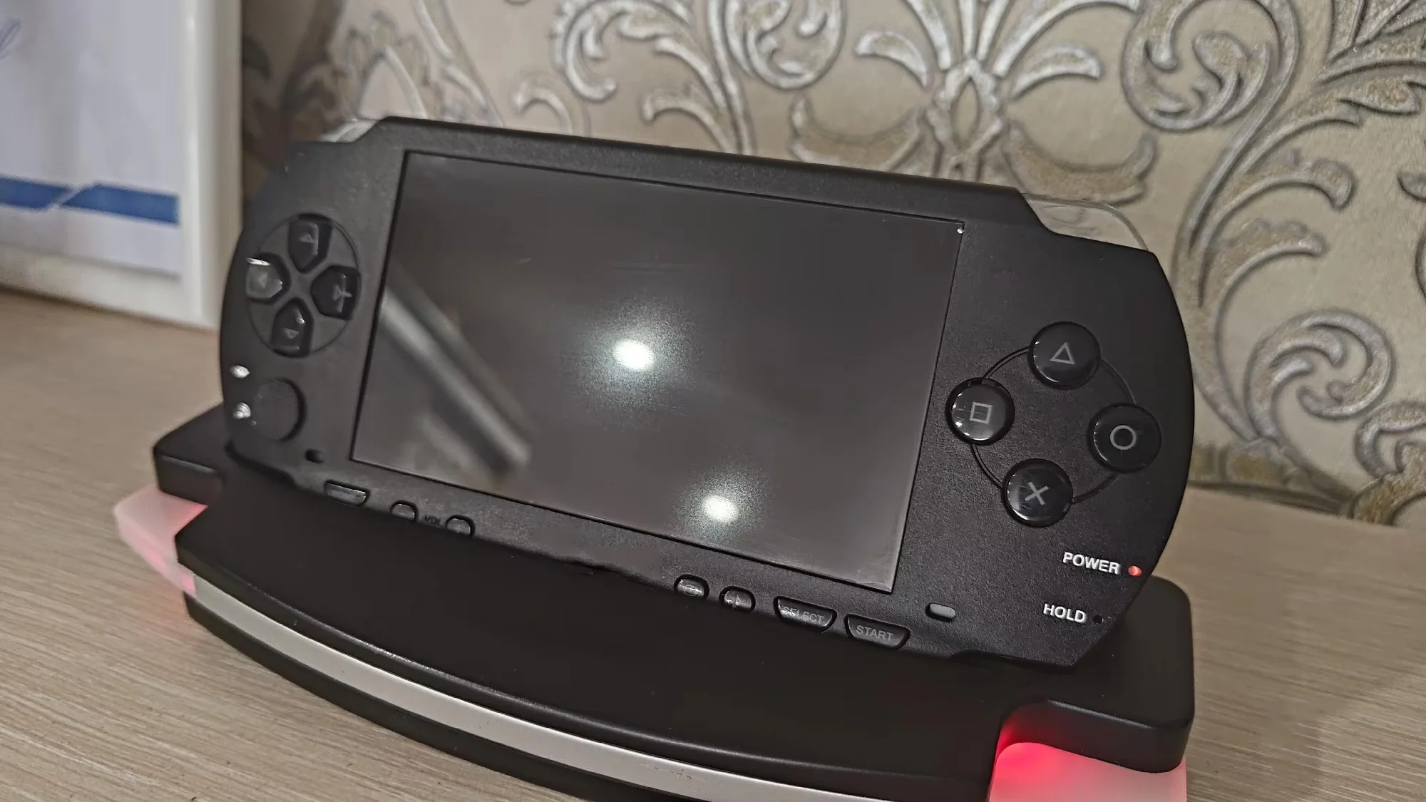 Vollständig laminiertes IPS-LCD-Display für Sony PSP1000 PSP 1000. Mit maßgeschneiderter Ersatz-Oberabdeckung für Gaming.