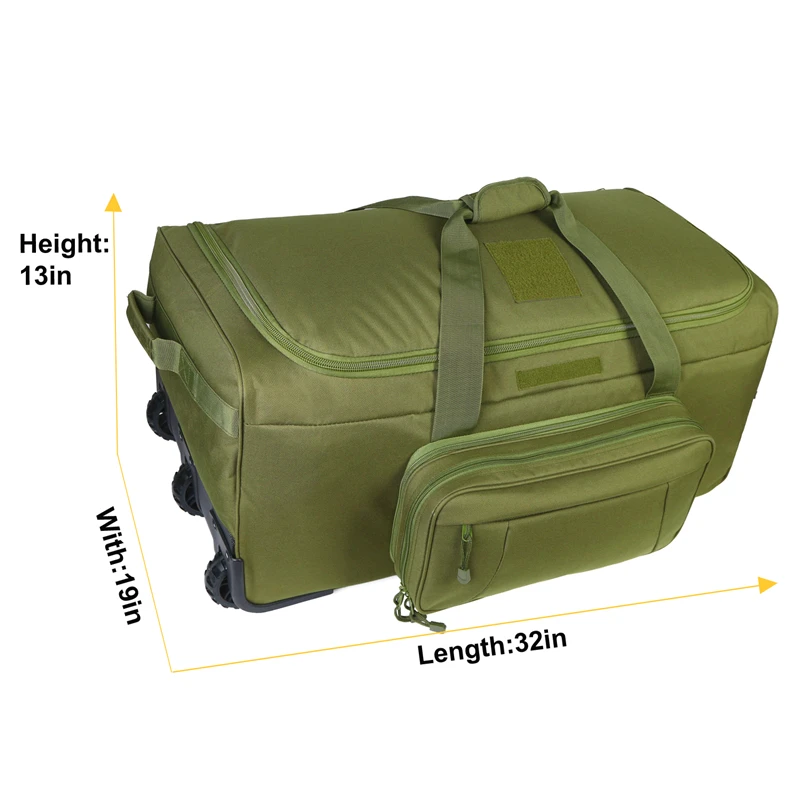 gym tactical duffle military travel work out bags suitcase tactical bag rolling military duffle bag