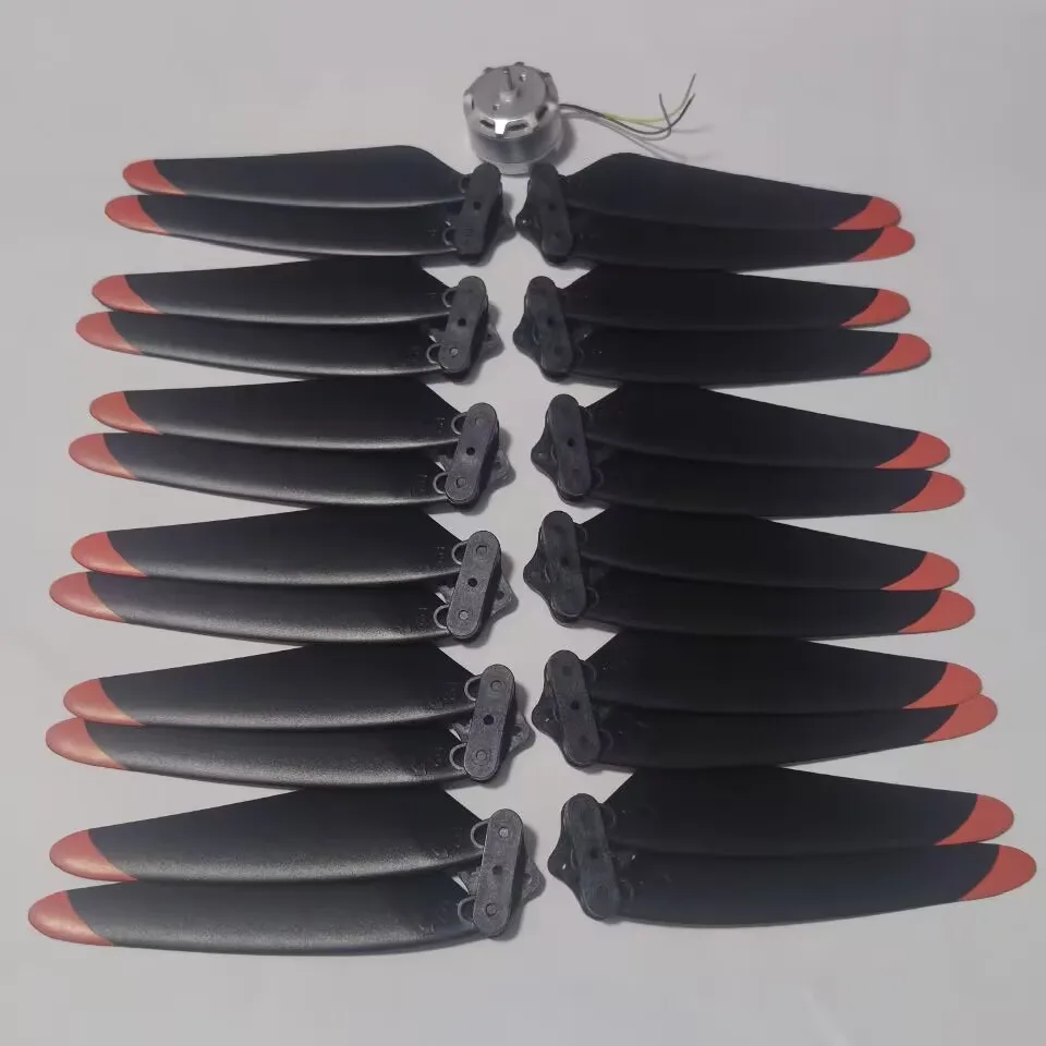 12PCS CW CCW Propellers With 1PCS Brushless Motor Folding Blade Replacement Accessories Spare Parts for JJRC X22 Foldable Drone