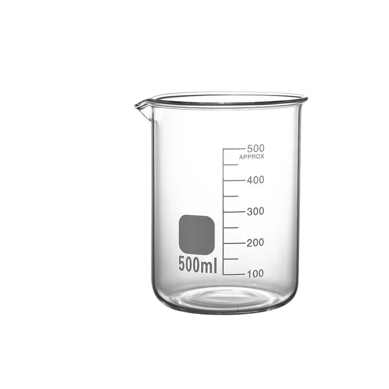 YWDL Hochwertiger Borosilikatglas-Messbecher mit Skala, Laborbecher, Küchen-Backmessbecher 50/100/150/250/500/1000ml