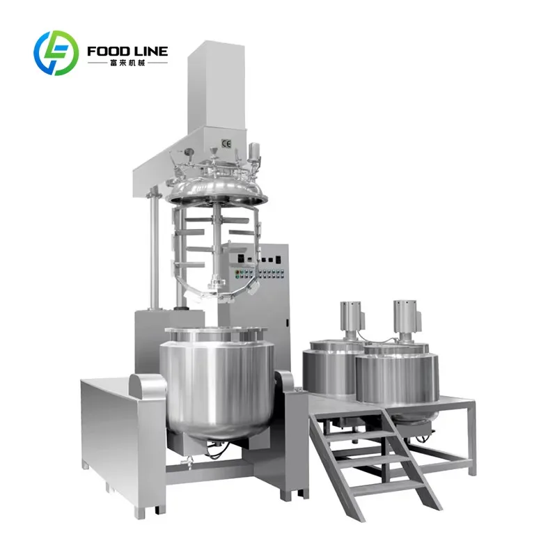 Customized Automatic Vacuum Emulsifying Mixer 1000L Homogenizer Machine for Cosmetic Cream Ointment