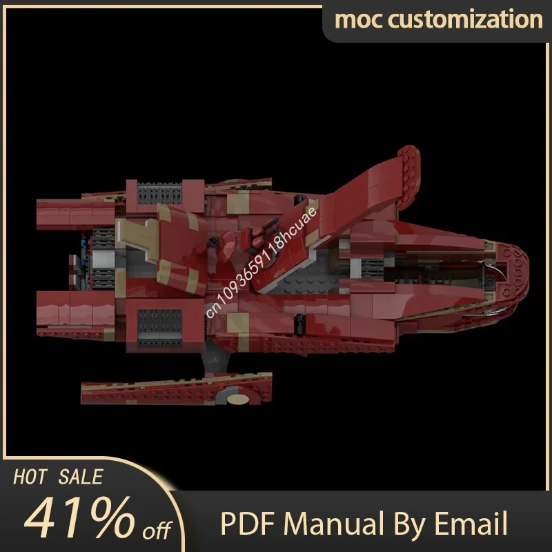 

1012pcs Moc Star Battle Spaceship Lantillian GX1 Short Hauler Model Building Blocks Bricks Diy Creative Assembly Toy Kid Gift