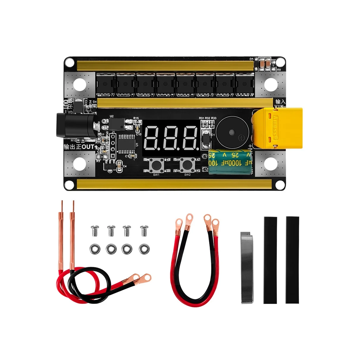 12V Handheld Adjustable Spot Welding Machine Control Board for 18650 Battery Spot Welder 0.1-0.2mm Nickel Sheet