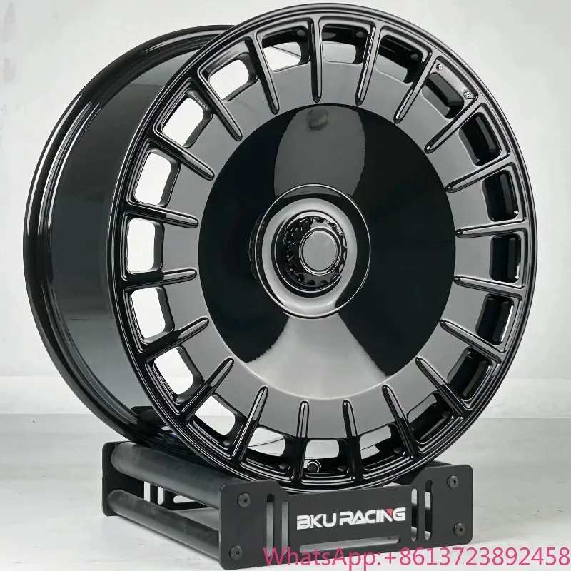 【Hot Sale】BK 6x139.7 Forged Wheels 23 24 Inch Rims Alloy Gloss Black Aero Disc Car Wheels For Cadillac Escalade 2004 2007 view 2