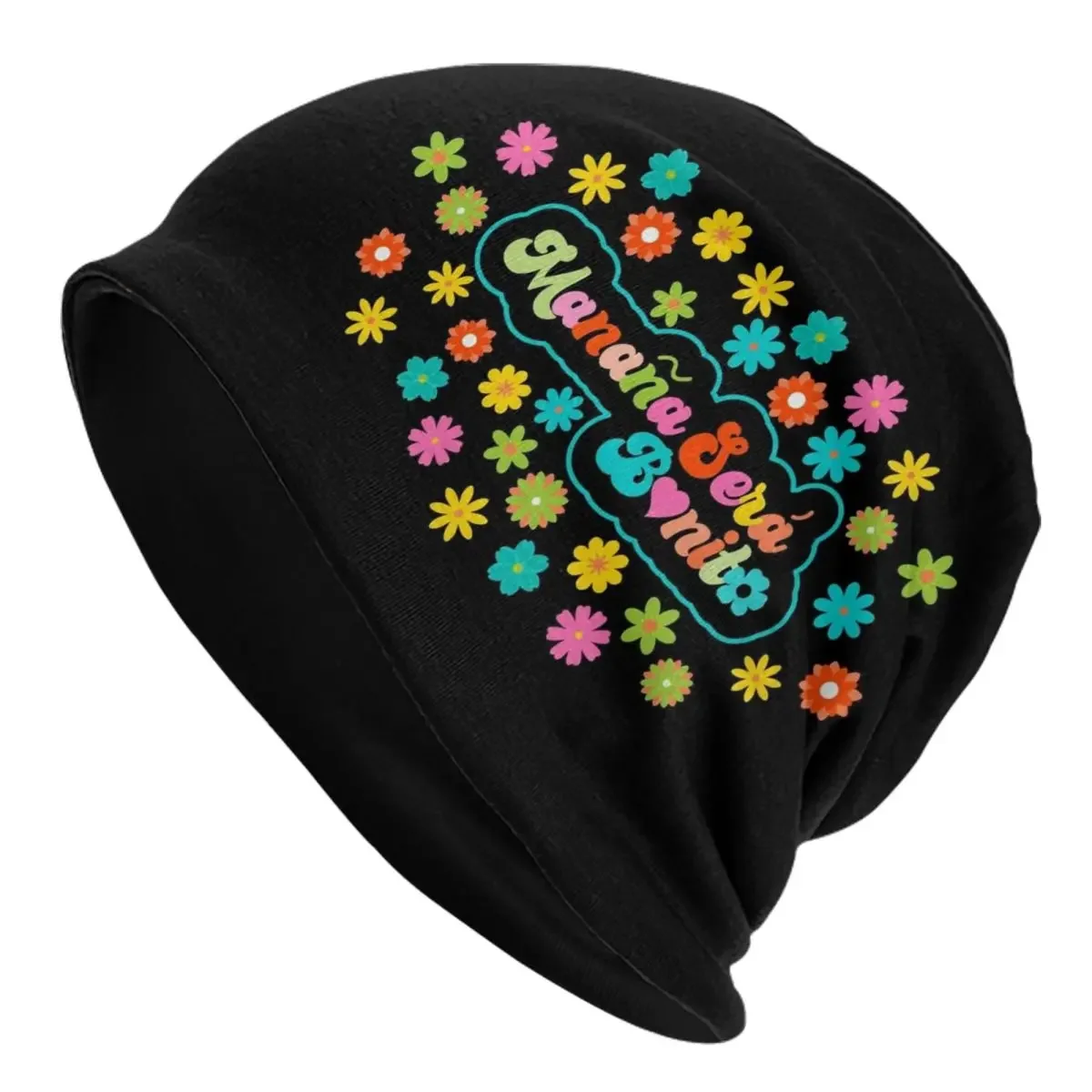 Colorful Manana Sera Bonito Karol G Inspired Skullies Beanies Hats Casual Unisex Outdoor Caps Warm Head Wrap Bonnet 