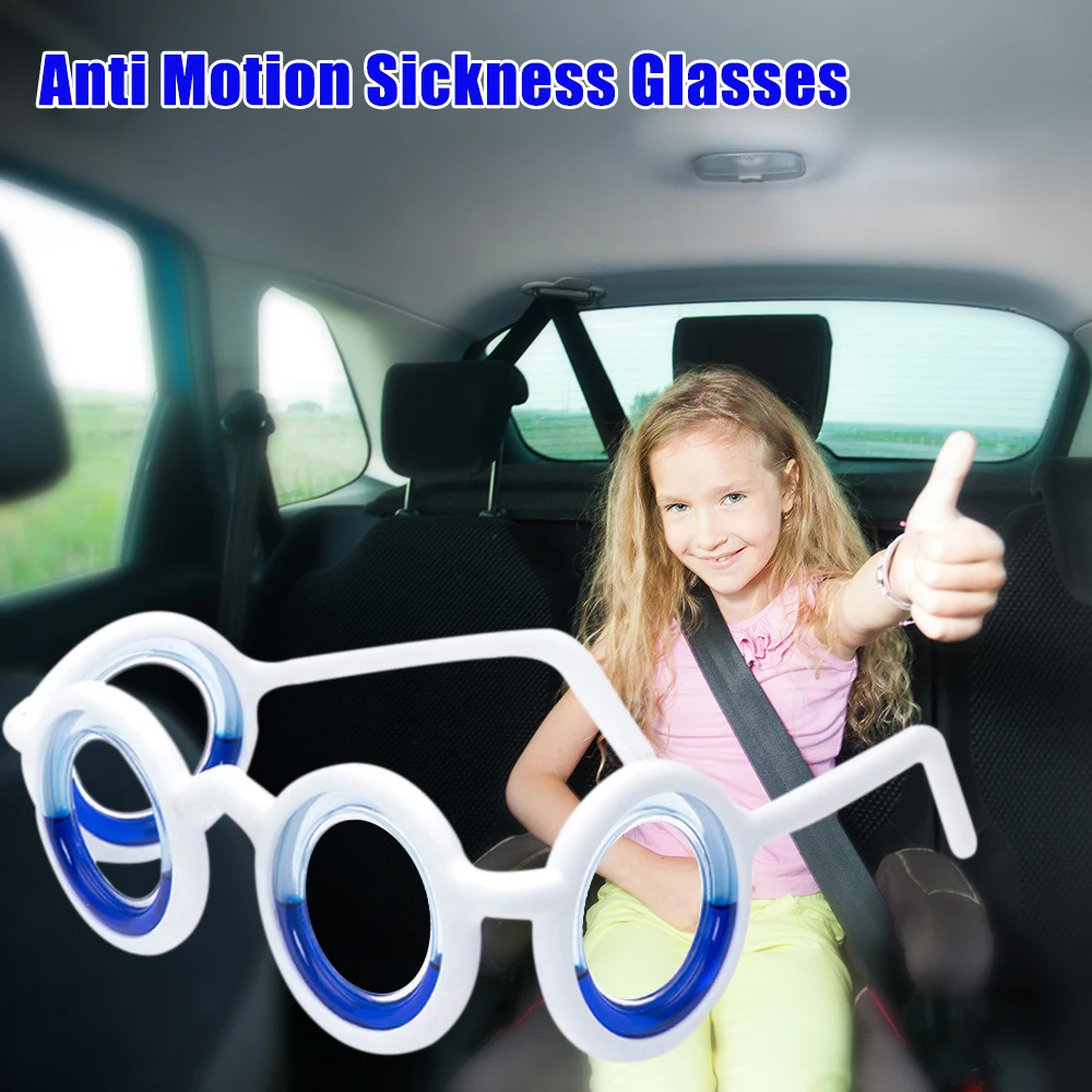 Anti Motion Sickness Glasses Portable Anti Dizziness Spectacles For Adults Kids Prevent Car Seasick Airsick 3D Gaming Vertigo