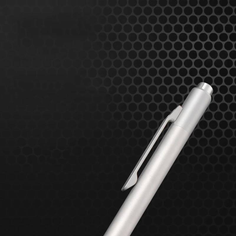 Outdoor Portable EDC Titanium Alloy Ball Neutral Metal Signature Pen, Press Type Tactical Pen