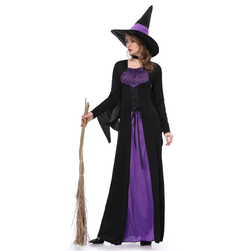 Costume de Sorcière Démon d'Halloween pour Femme Adulte, Cosplay, Robe de Barrage de Vampire, 303