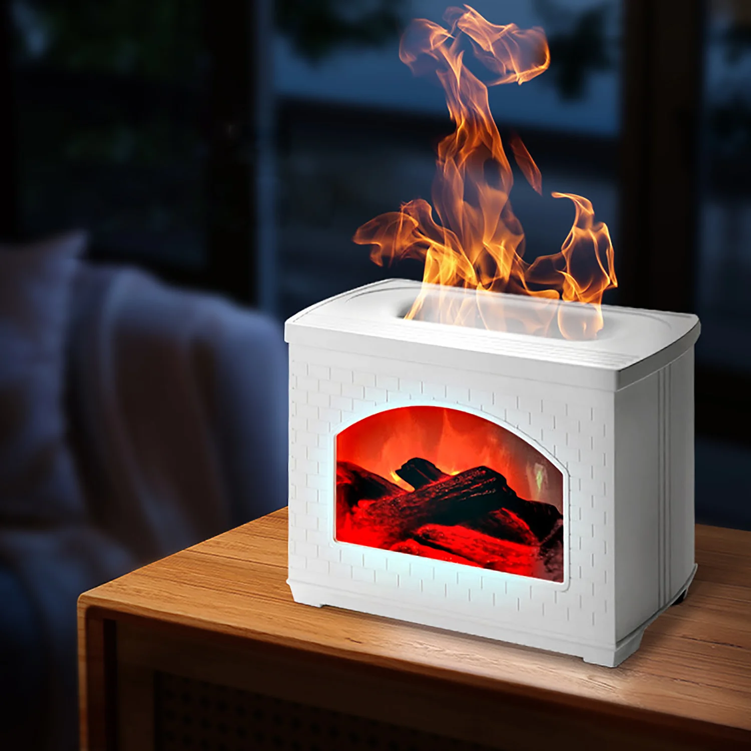 

Simulated Flame Humidifier Aromatherapy Machine Essential Oils Air Aromatherapy Diffusers Atmosphere Lighting for Bedroom Decor