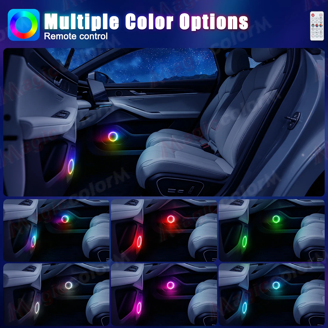 Altavoz para coche con luz amb - Car Ambient Light Sound Activated reseña y precio