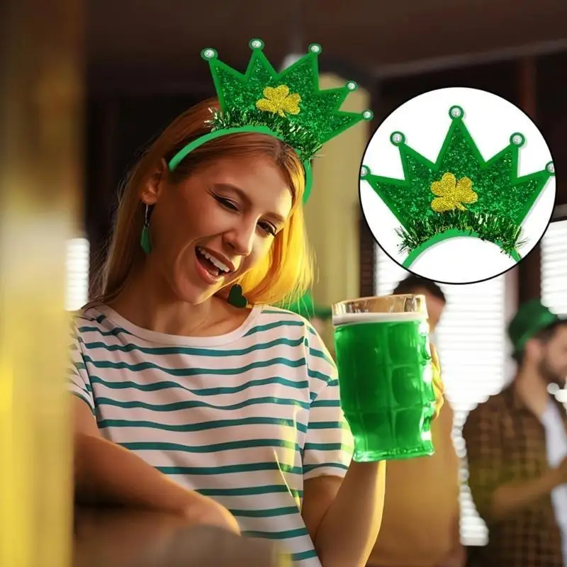 652f 아일랜드 샴록 헤드 밴드 다중 유형 생 패트릭스 데이 헤드 밴드 성인