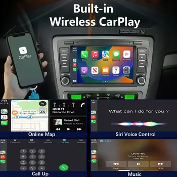 Autorádio s navigací CHSTEK pro Škoda Octavia A5 Mk2 2004-2014, multimédia s Bluetooth, bezdrátový Carplay, Android 4G, stereo, auto 10 nejlepší prodej multimédia Škoda Octavia MK2 - №6