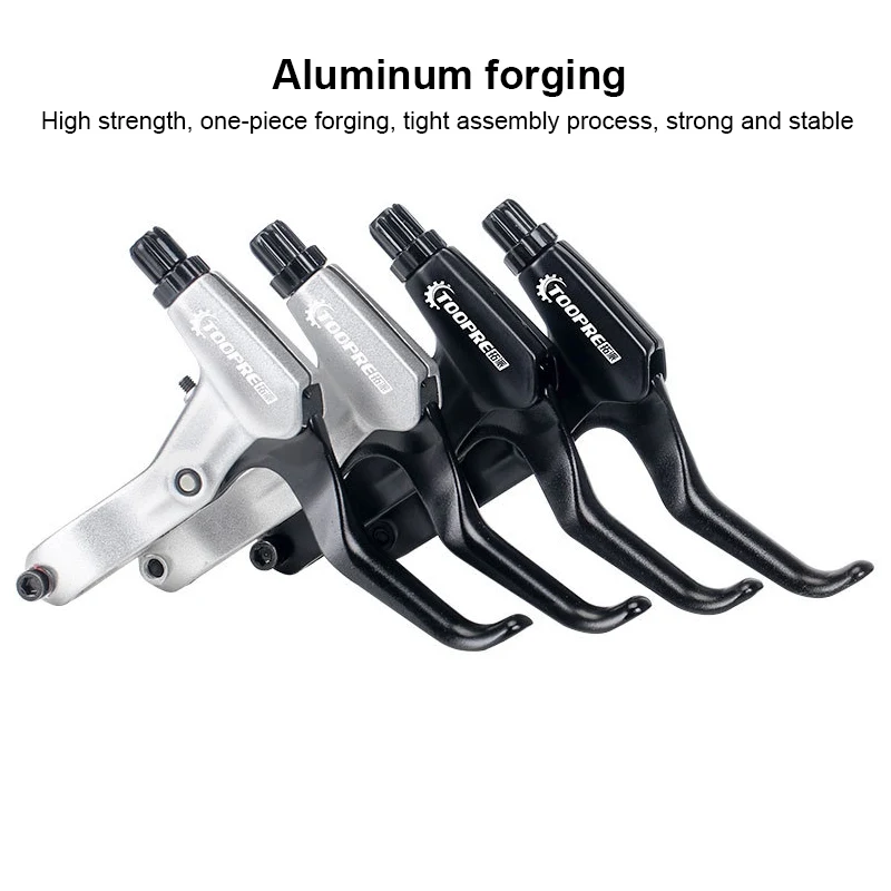 1 Pair Super Iight TOOPRE Aluminum Alloy Mountain Bike Brake Lever With Bell V-Brake Bicycle Parts