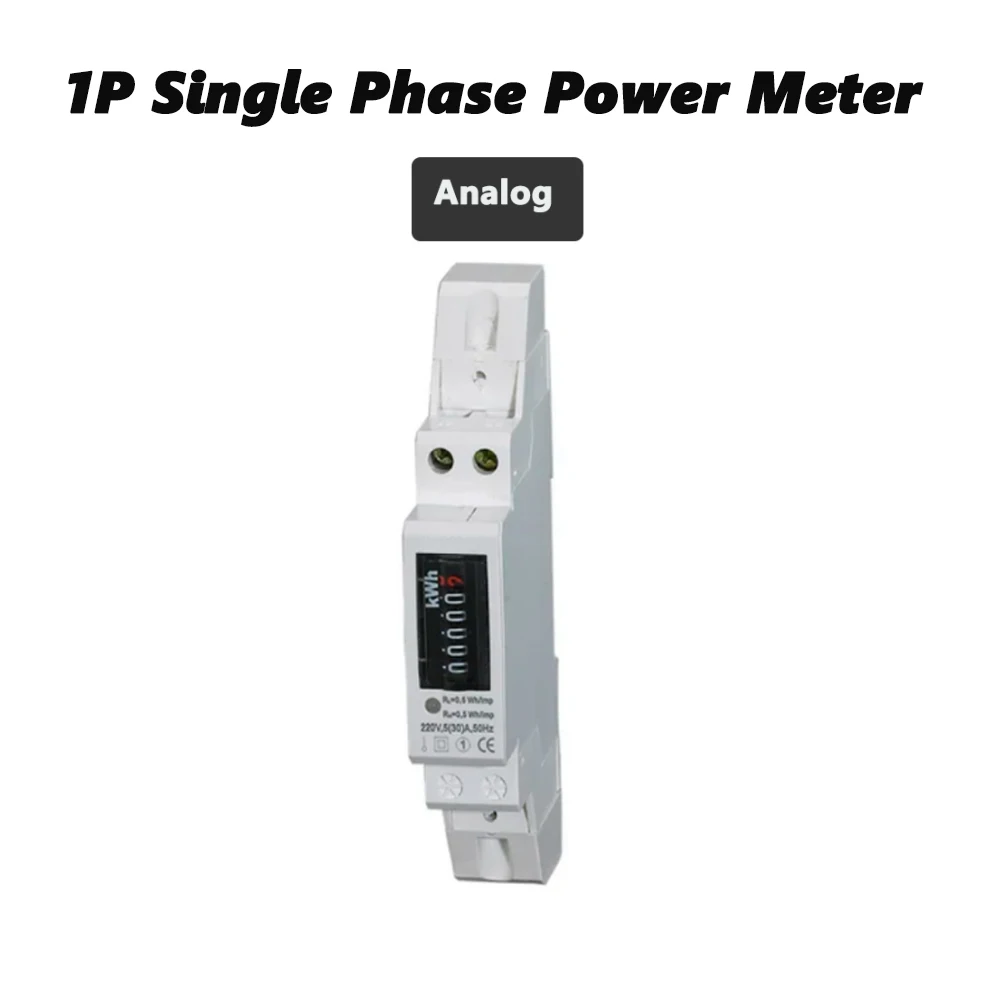 1P Multifunctionele Digitale Wattmeter Voltmeter Ampèremeter Lcd Backlight Display Din Rail Kwh Meter Ac 230V 5-100a Rs485 Modbus-Rtu