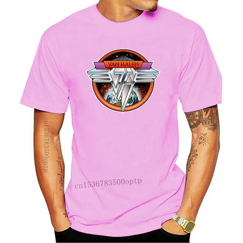 Camiseta negra de Van Halen 70S Classic Rock Band, nueva