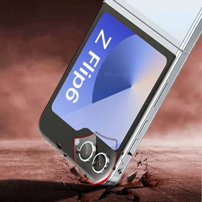 ZFlip6-Protector de pantalla de lente de cámara para Samsung Galaxy Z Flip6, Metal antiarañazos, vidrio templado, cubierta de cámara Samsun Z Flip 6 5G
