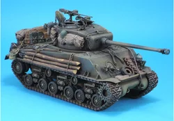 1/35 комплекты моделей из смолы, американский бак Furious Sherman, модификация смолы (без резервуара), разобранный, неокрашенный