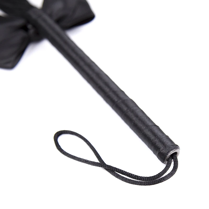 High Quality Pu Leather Pimp Whip Racing Riding Crop Party Flogger Hand Cuffs Queen Black Horse Riding Whip