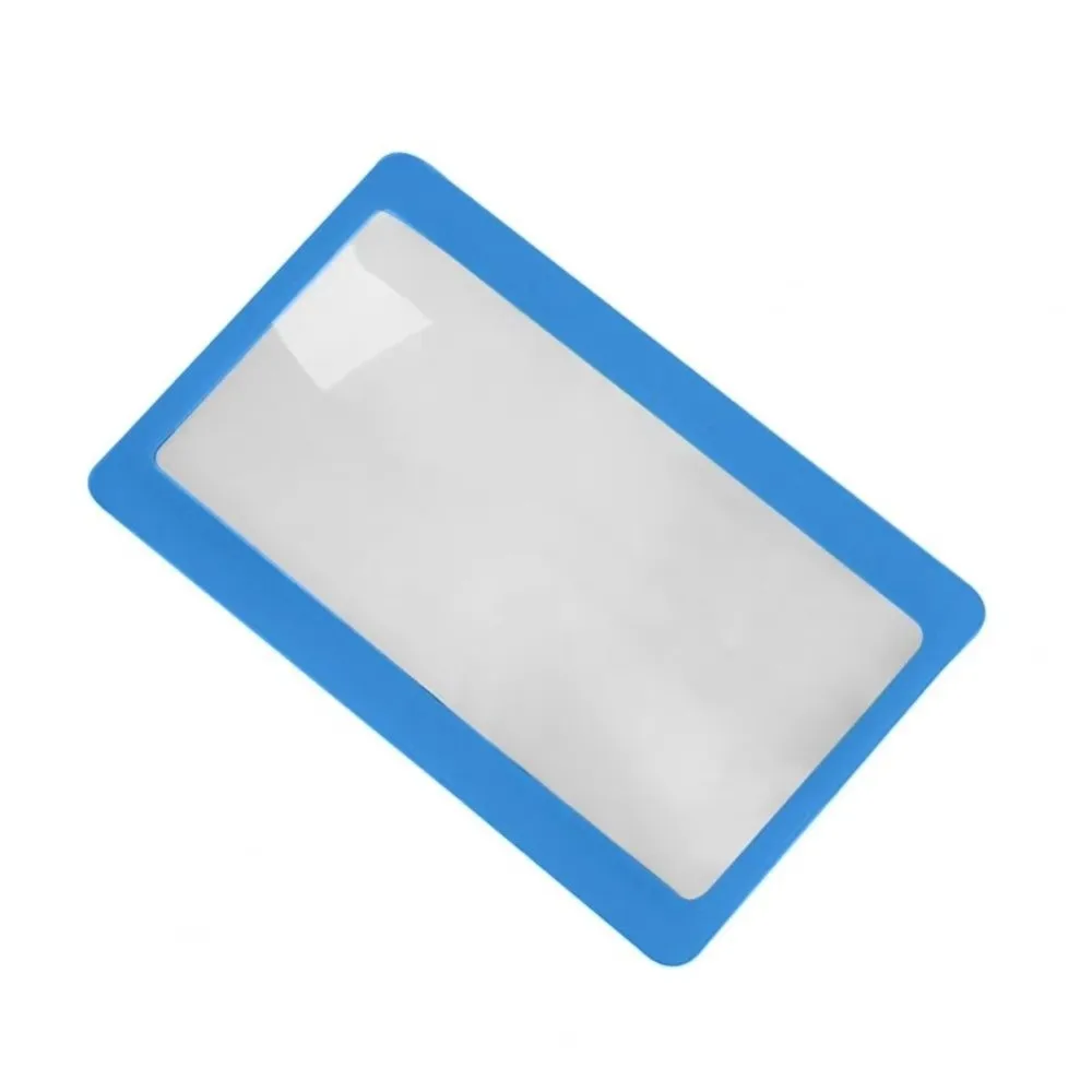 10pcs 3X Magnification Magnifying Glass Square Lens PVC Card Magnifier Pocket Size Credit Card Size Reading Magnifier Books