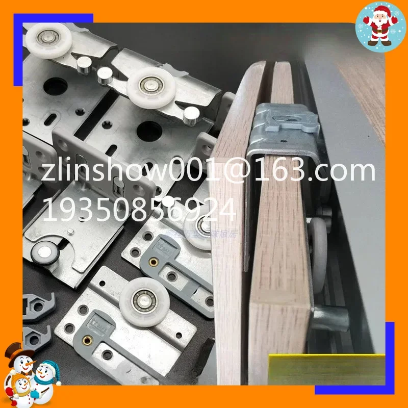 Sliding door pulley rail rail buffer wardrobe door hardware accessories damping pulley