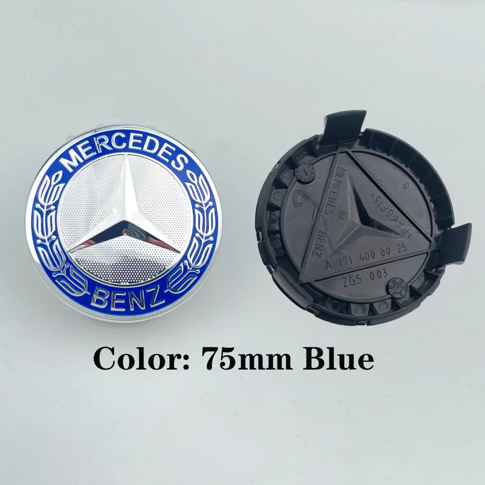 4pcs 75mm Wheel Hub Cap Emblem Replacement For Mercedes Benz AMG C180 C200 E260 E300 ML350 W230 W204 W205 W210 W211 A1714000025 view 6