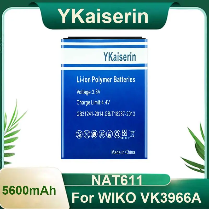 For Wiko VK3966A Stable Power Supply NAT611 Barcode Scanner Terminal Battery 5600mAh Portable