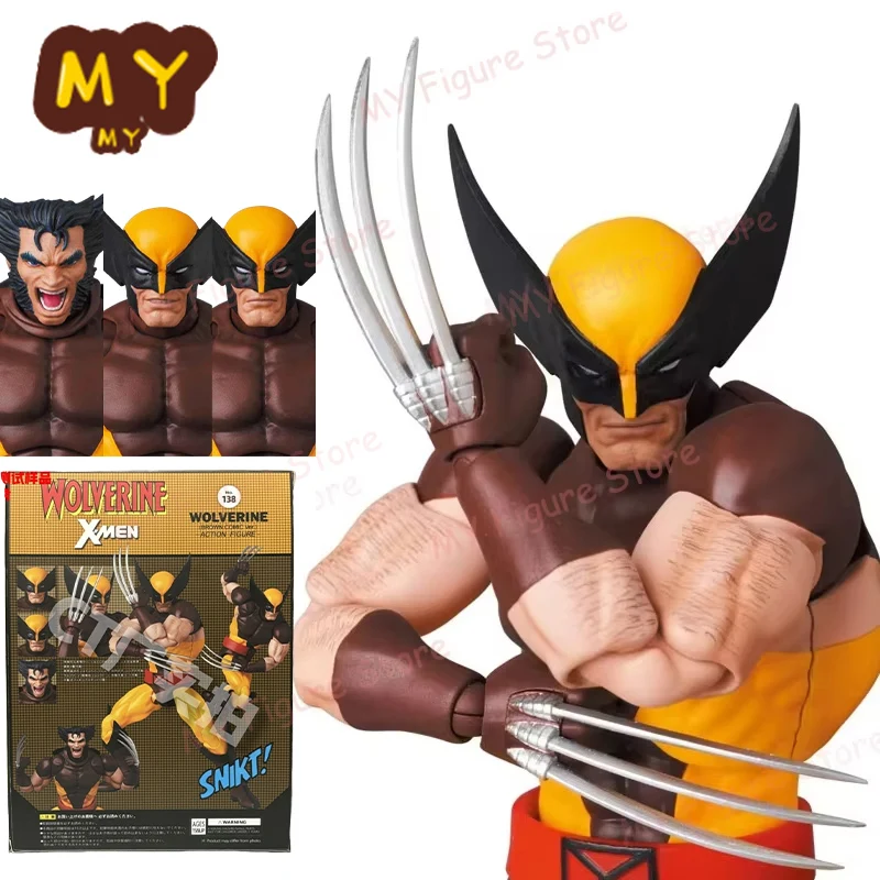 

Новый CT Toys Росомаха Фигурка Mafex 138 Коричневый Комикс X-Men Фигурка Shf Аниме Фигурка Ко Модель Статуя Игрушки Рождественские Подарки