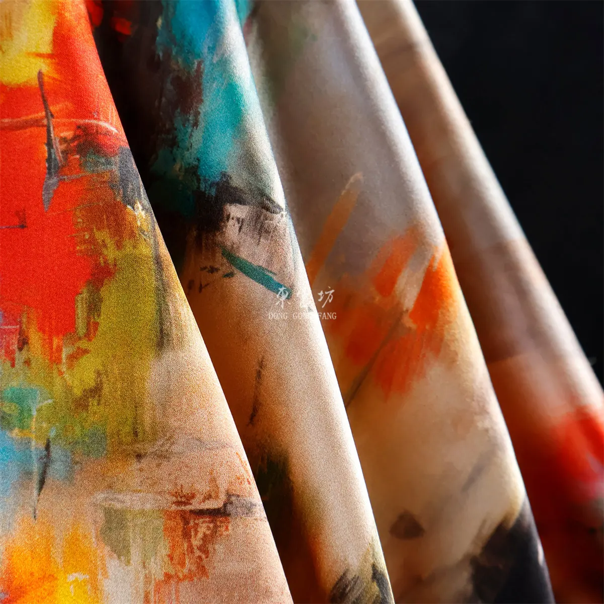 19 Momme Stretch Silk Blooming Gambiered Guangdong Silk Cloth Cheongsam Dress Skirt Fabric