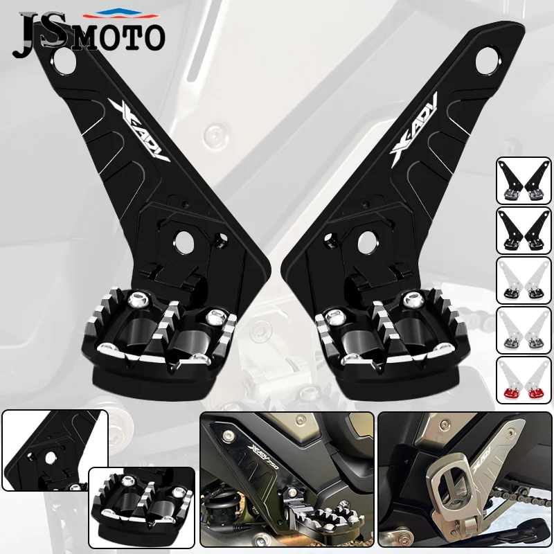 

NEW For XADV xadv750 2021 2022 2023 2024 Motorcycle X-ADV Rear Footrest Foot Pegs Pedal Passenger Rearsets Foot Stand Pedals