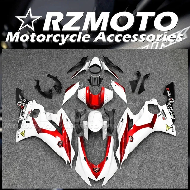 4Gifts New ABS Fairings Kit Fit for YAMAHA R6 2017 2018 2019 2020 2021 2022 17 18 19 20 21 22 23 24 Bodywork Set Red White