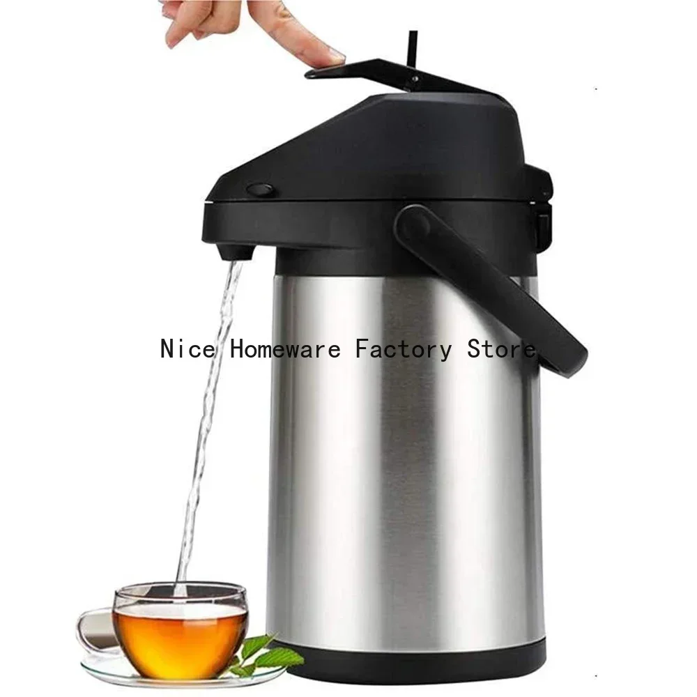 Stainless Steel Hot Water Bottle, Thermos Vacuum Insulation Warm Pot, Inox Coffee Carafe, Thermal Termo for Mate