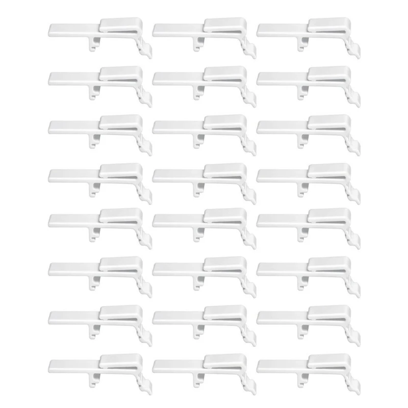 Vertical Blind Rails Clamp 12/24Pcs Dust Cover Valance Clip Easy Installation Window Curtain Rails Mounting Brackets