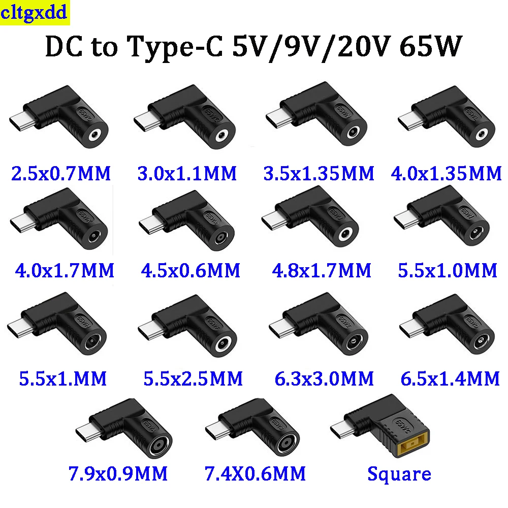 

Cltgxdd 1piece DC to Type-C adapter 65W DC PD power connector universal laptop charger USB C PD adapter converter