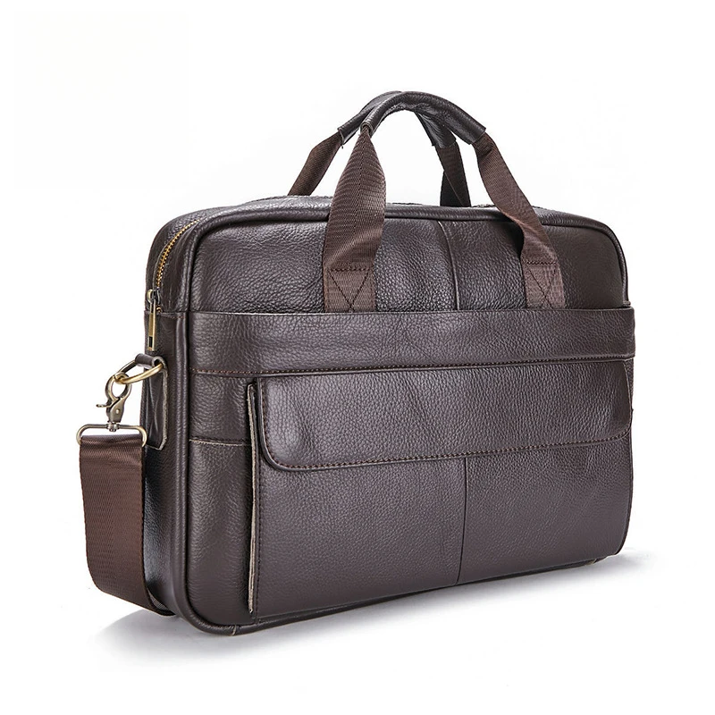 Leather men's briefcases, briefcases for business use, men's shoulder bags, crossbody bags, laptop bags