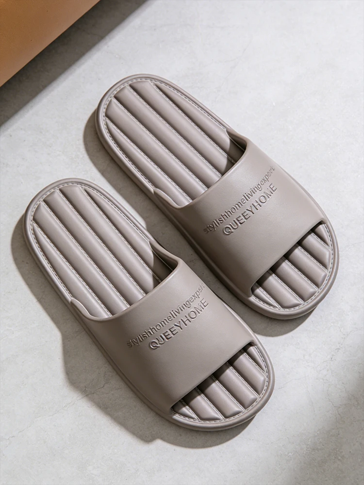 

Мужские летние шлепанцы с мягкой подошвой, однотонные, минималистичные, на толстой подошве, для дома и улицы, для повседневной носки