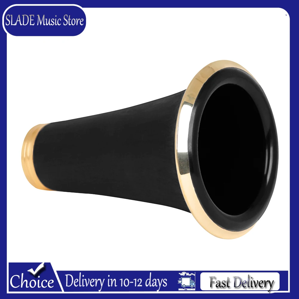 campana-de-clarinete-em-baquelite-com-acabamento-dourado-e-aro-externo-de-cobre-niquelado-–-peca-de-reposicao-para-clarinete-bb-de-sopro