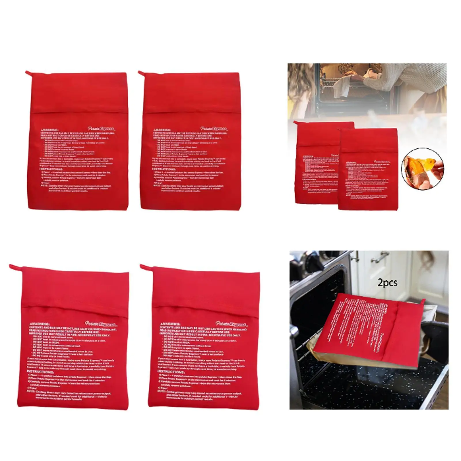 Microwave sweet potato cooking bag, potato roast bag, yum cooking pouch