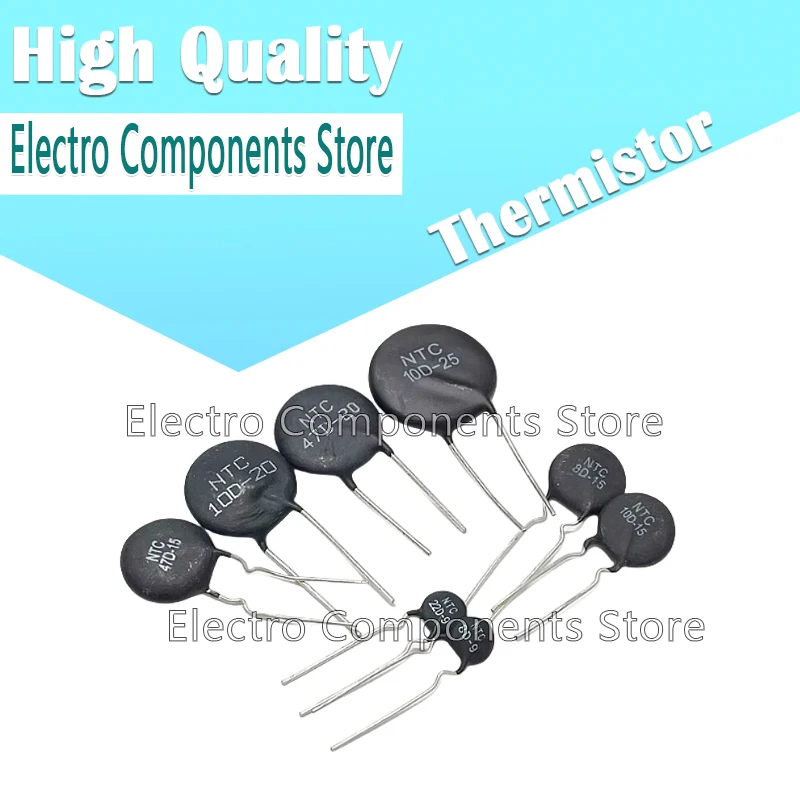 5PCS Thermistor 0.7D-20 1D-20 1.3D-20 1.5D-20 2.5D-20 3D-20 5D-20 6D-20 8D-20 10D-20 16D-20 20D-20 47D-20 2D-20 30D-20 120D-20