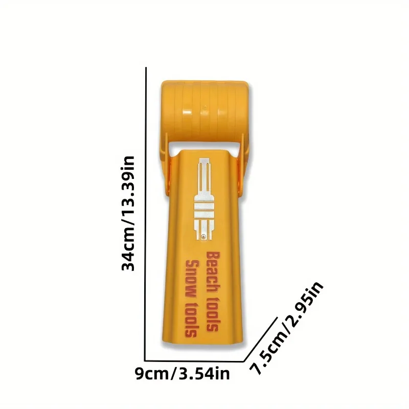 Veelzijdig groot graafarm strand- en sneeuwspeelspeelgoed, plastic zandschepgereedschap voor volwassenen kinderen zomer- en winterbuitenplezier