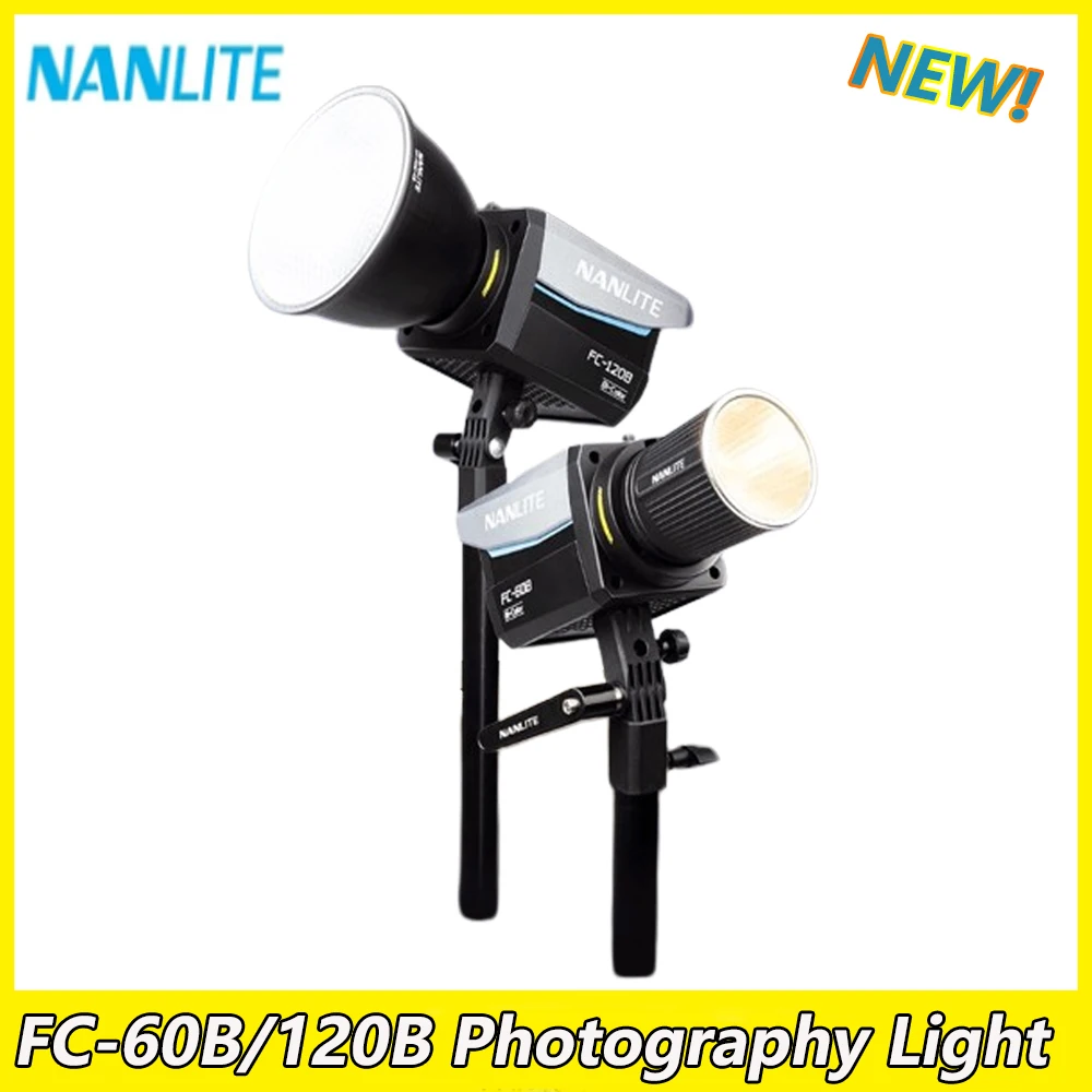 Nanlite FC-60B/120B Photography Light 2700K-6500K Bi-Color led Fill Light For Live Streaming Video Studio Outdoor Lights