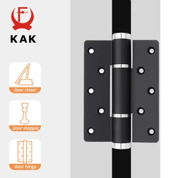 KAK 2 Pack Hydraulic Door Hinge Automatic Door Closer 90° Positioning Adjustable Door Stopper Soft Closing 50KG Door Hardware