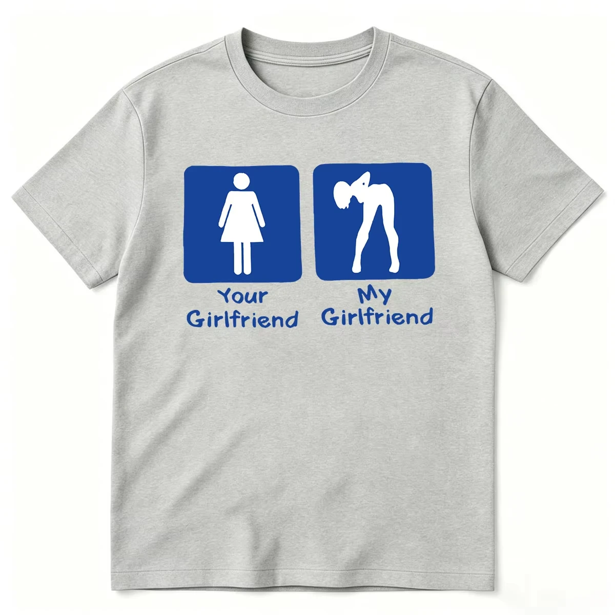 Funny Meme I Love My Girlfriend Women T-shirts Men's Women Clothing Fashion High Quality Cotton Short Sleeve T-shirt Oversized