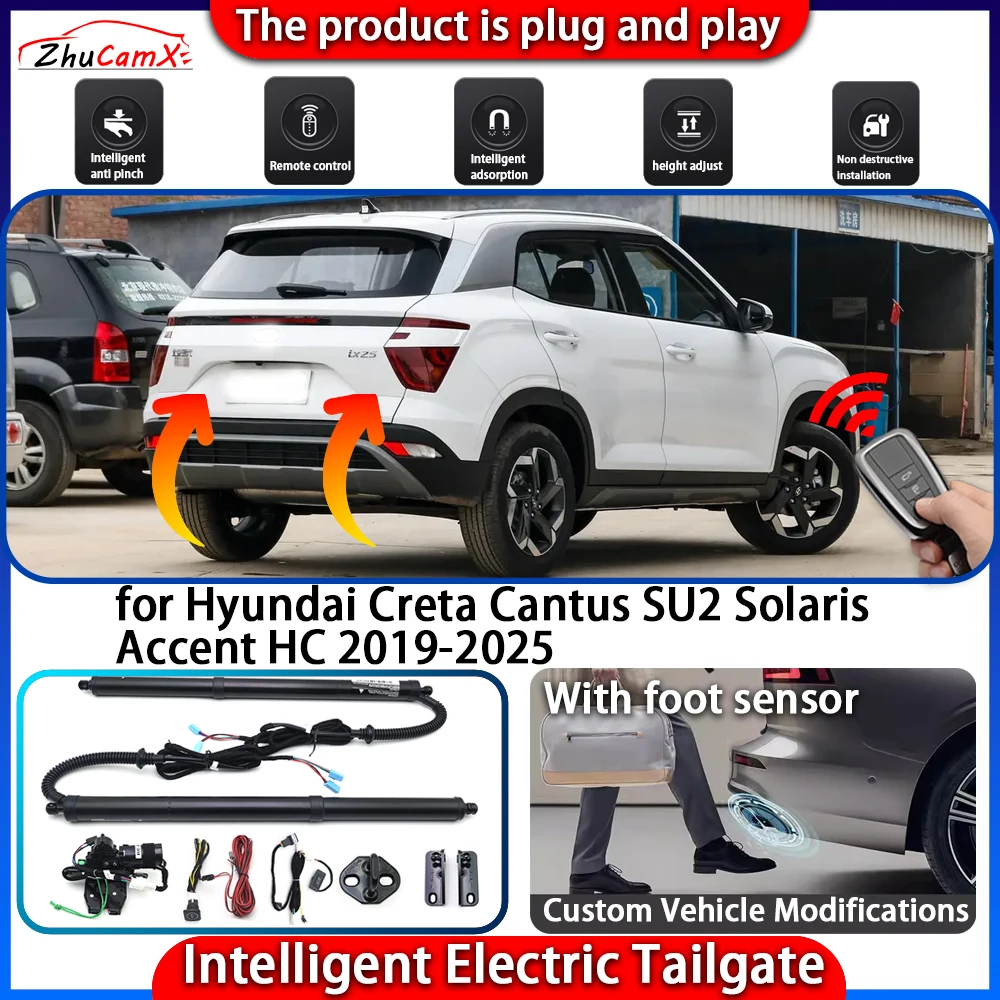 Smart Powered Tailgate System for Hyundai Creta Cantus SU2 Solaris Accent HC 2019-2025 Automatic Intelligent Trunk Lift Kit
