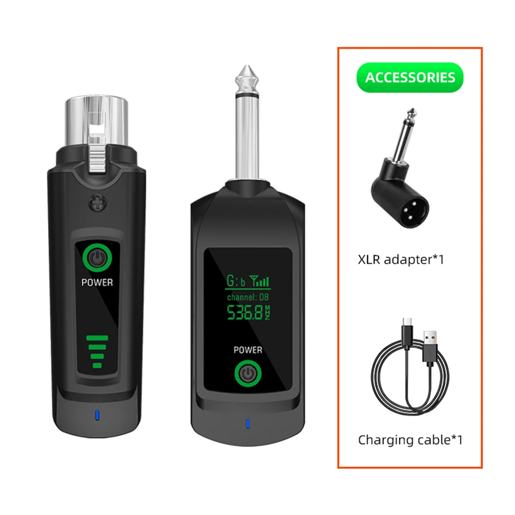 Беспроводной микрофонный преобразователь UHF XLR передатчик и приемник проводной в беспроводная система для аудиомикшера динамический микрофон электрический Gui