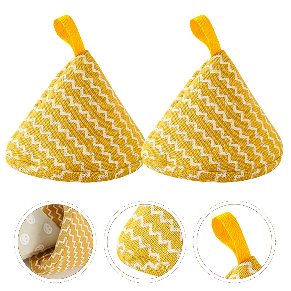

2Pcs Heat-Insulated Pot Lid Knob Cover Reusable Anti-Scald Sleeve for Pots and Pans Cooking Protection Kitchen Gadgets