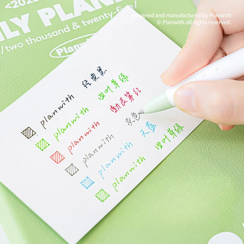 Clover 3-Color Ink Multi Pen 0.5mm Triangular Pen with Quick-Dry Ink Click Sweet Japanese Stationery Gel Pen Lucky Charm Gift